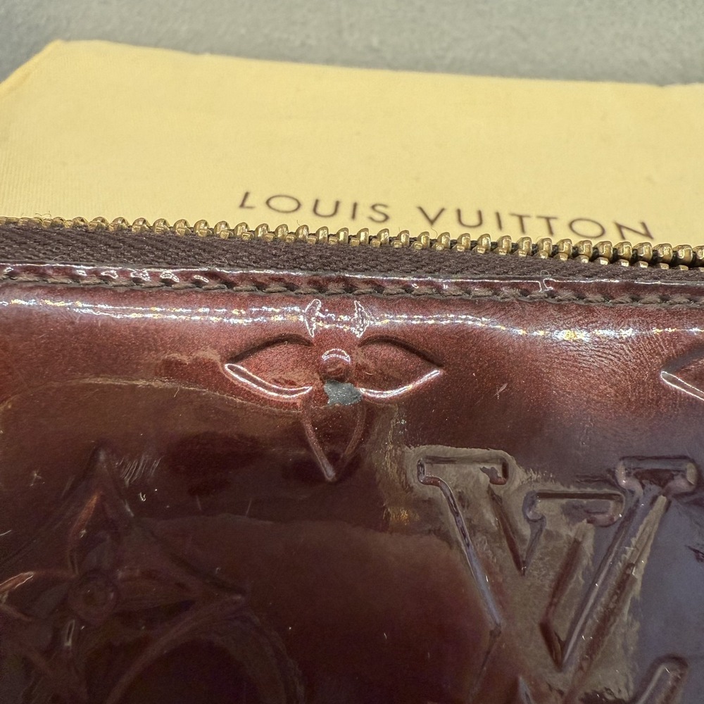 Louis Vuitton Zippy Wallet Monogram Vernis Amarante Purple Patent Box Set EUC - Picture 16 of 16